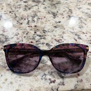Coach Purple Confetti Cat-Eye Sunglasses with Gradient Lenses